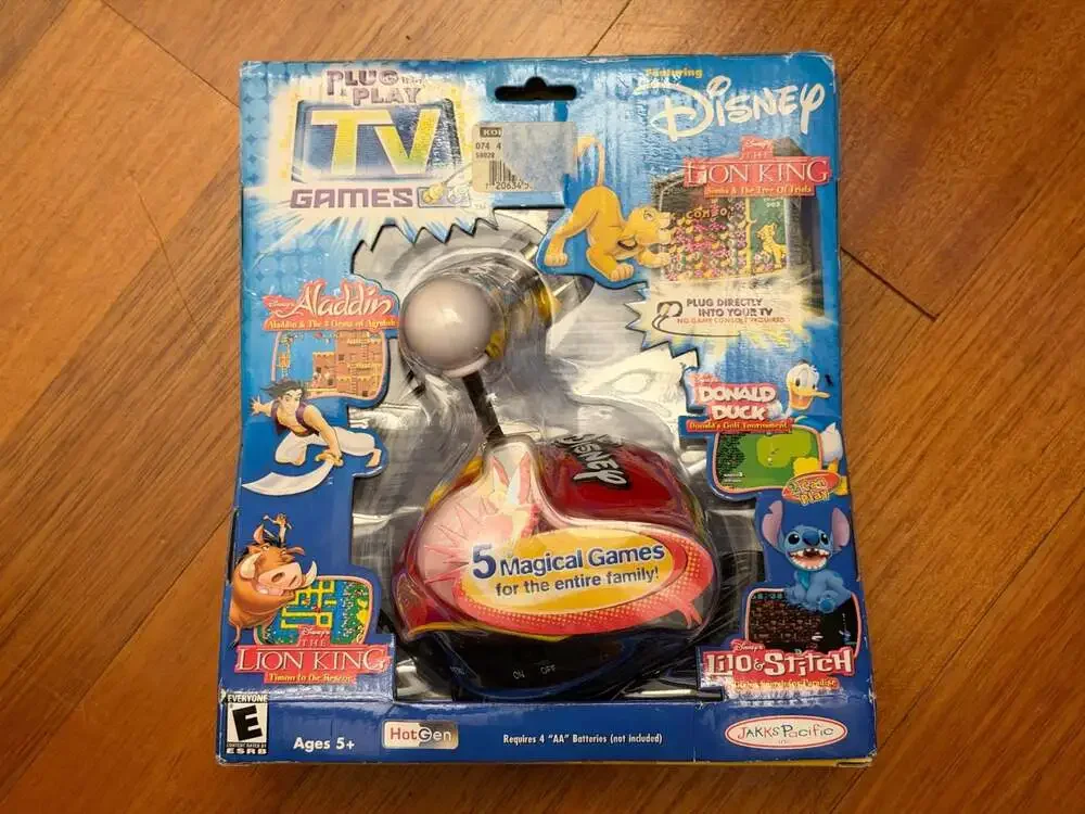 New Disney Plug & Play TV Games - 5 Magical Games for the Entire Family NWT